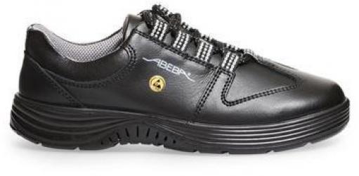 ABEBA-Footwear, X-LIGHT-O2-Damen-und Herren-Arbeits-Berufs-Schuhe, Schnürschuhe, ESD, schwarz