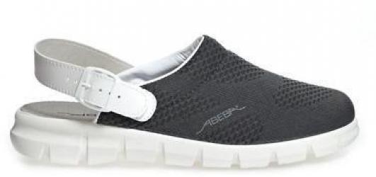 ABEBA-DYNAMIC-OB-Damen-und Herren-Arbeits-Berufs-Clogs, anthrazit