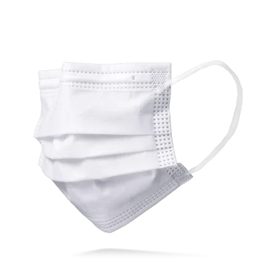 AMPRI-Hygiene, Einweg-Mundschutz, Einmal-Maske-Kindermaske, ECO PLUS KIDS, für Kinder, 3-lagig, runde Elastikbänder, weiß, VE = 50 Stück