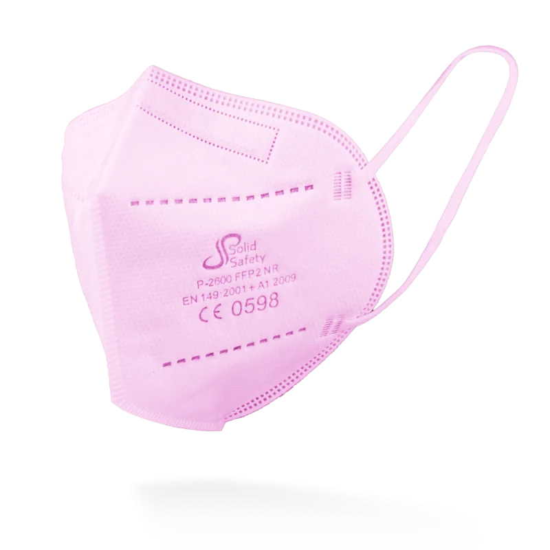 AMPRI-SolidSafety Filtrierende Halbmaske FFP2 NR, Box á 5 Stk., pink