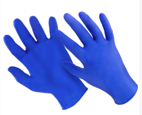 Peitz-Hygiene, Einweg-Einmal-Handschuhe, Syntetic, blau, puderfrei, VE = 100 Stück