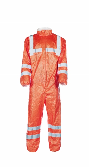 F-TYVEK-Hygiene, Einweg-Overall, Schutzanzug, Einmal-Schutzoverall, *TYVEK 500HV*, orange