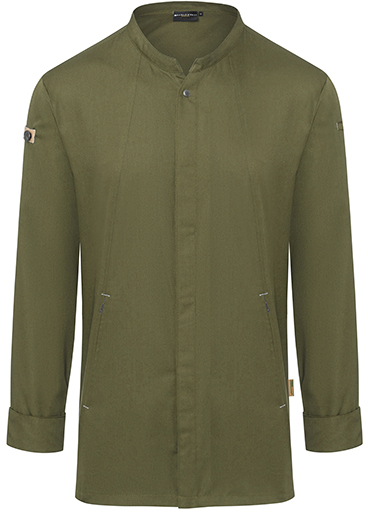 L-Karlowsky-Jobwear, Kochjacke Green-Generation Moss Green