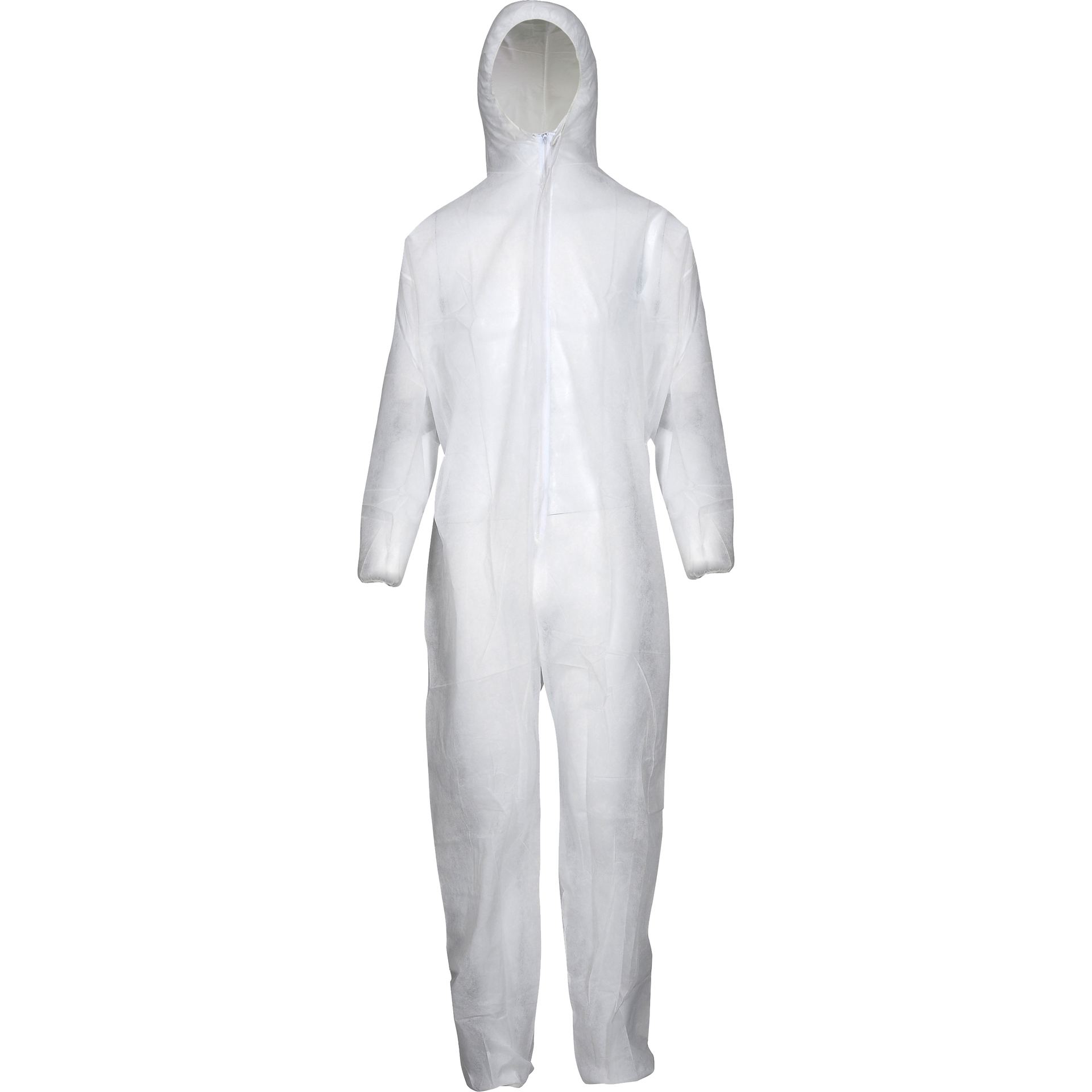 ASATEX-Hygiene, Polypropylen Einweg-Overall, Schutzanzug, Einmal-Schutzoverall, beschichtet PP-1PE, weiss, VE = 50 Stk.