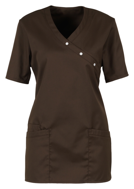 BEB-Jobwear, Damen-Schlupfkasack, Arbeits-Berufs-Kasack, 180 g/m², chocolate brown