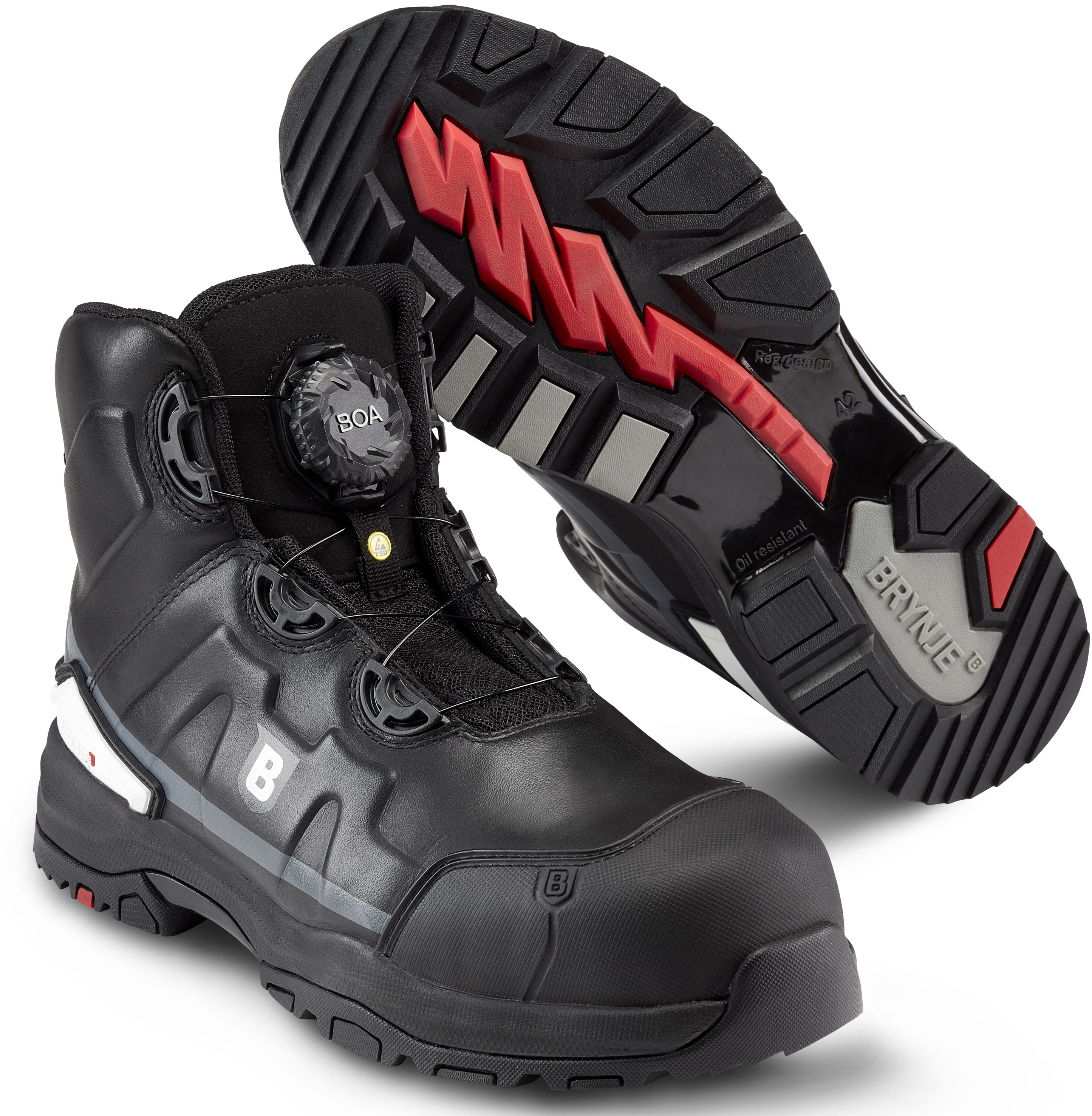 SIKA-Footwear, S3 Sicherheitsstiefel, Arbeits-Berufs-Schuhe, Strom, schwarz