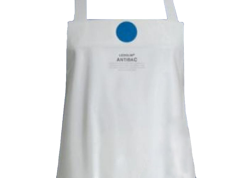 SCHLACHTHAUSFREUND-Kleidung-Reinigung, Nässe-Schutz-Cleaning, Ledolin Antibac-Schürze, 1608, weiß, VE = 5