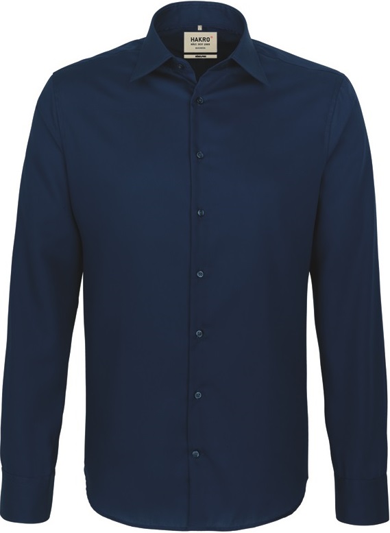 HAKRO-Jobwear, Arbeits-Berufs-Hemd 1/1 Arm Business-Tailored, marine
