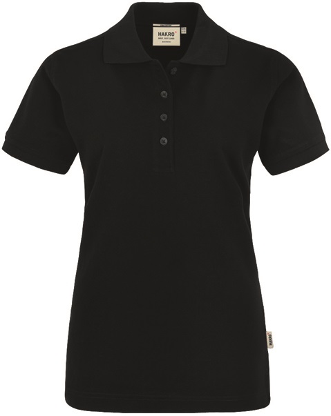 HAKRO-Jobwear, Damen-Premium-Poloshirt, Arbeitsshirt, Pima-Cotton, schwarz