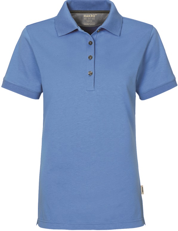 HAKRO-Jobwear, Damen-Poloshirt, Arbeitsshirt, Cotton-Tec, malibu-blue