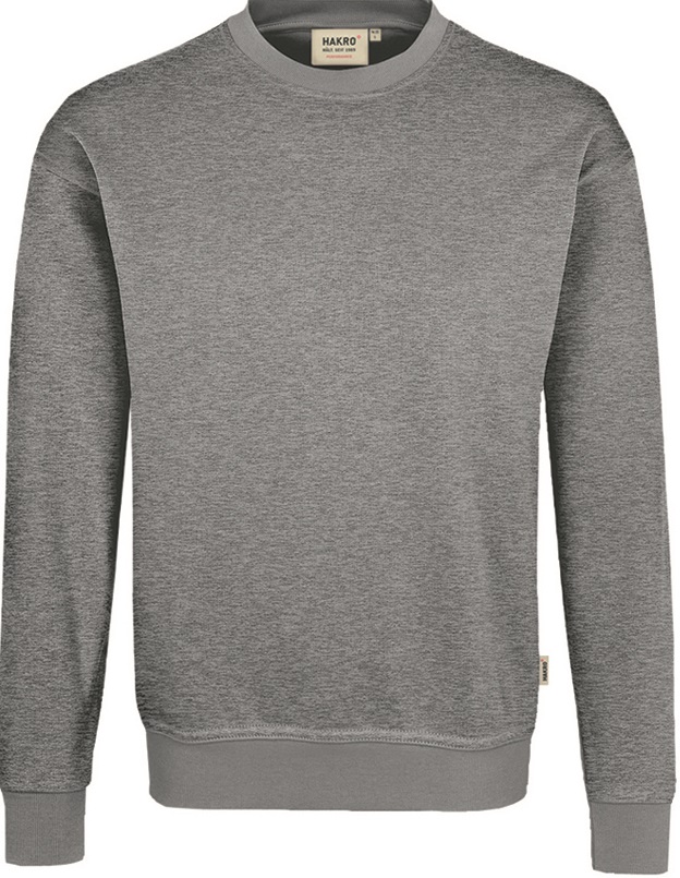 HAKRO-Jobwear, Sweatshirt, Arbeitsshirt, Performance, grau-meliert