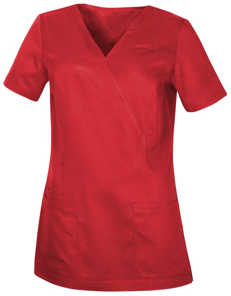 Teamdress-Jobwear-Service, Damen-Schlupfkasack, Arbeits-Berufs-Kasack, zinnoberrot