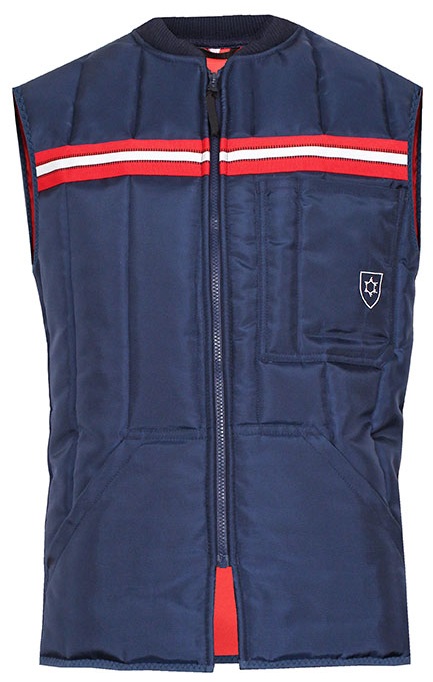 HB-Kälteschutz, Tempex-Kommissionierer-Weste, 415 g/m², navy/rot