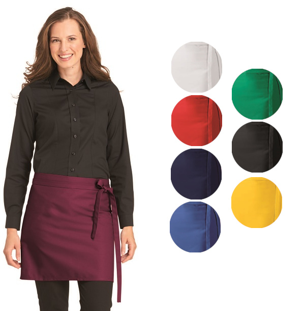 LEIBER-Jobwear, Bistroschürze, Arbeits-Berufs-Schürze, Vorbinder, de Luxe, ca. 80x125 cm, schwarz