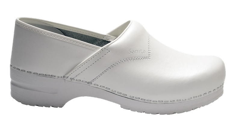 SANITA-Withe-Line, Arbeits-Sicherheits-Clogs, San Flex, geschlossen, O1, weiß
