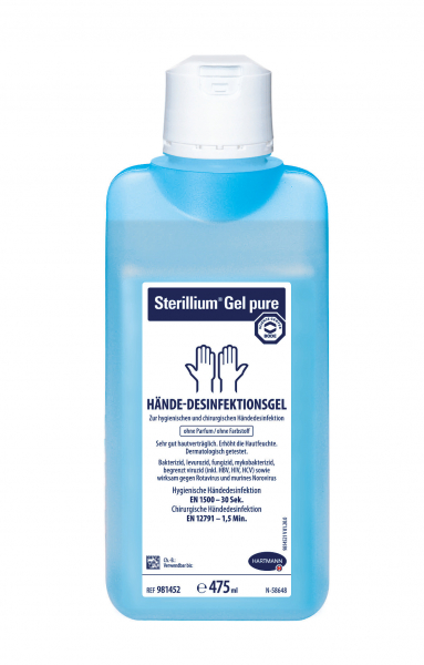 Hartmann Sterillium Gel Pure 475 Händedesinfektion für Pflege & Gewerbe