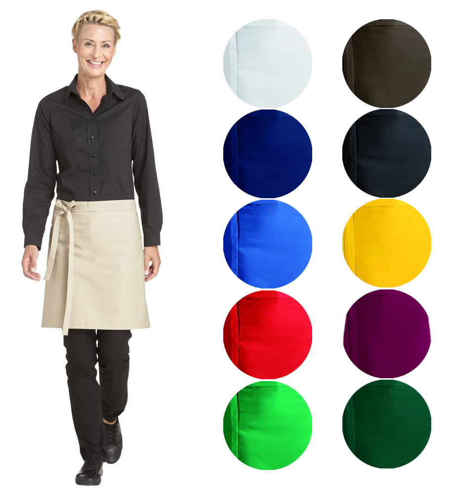 LEIBER-Jobwear, Vorbinder, Gastro-Arbeits-Berufs-Schürze, ca. 215g/m², schwarz