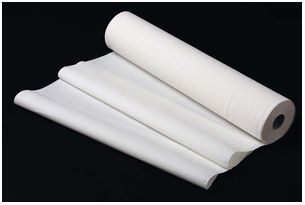 ZVG-Hygiene, rzterolle-Abdeckrolle, Papier, wei, 2-lagig, VE: 6 Rollen