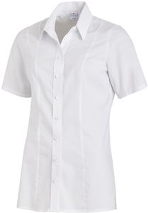 LEIBER-Jobwear, Damenbluse, Arbeits-Bluse, 1/2 Arm, wei