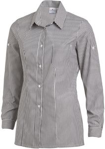 LEIBER-Jobwear, Damenbluse, Arbeits-Bluse, ca. 125 g/m, wei/schwarz