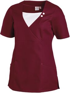 LEIBER-Jobwear, Damen-Schlupfjacke, Arbeits-Berufs-Jacke, 1/2 Arm, beere