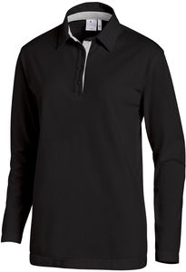 LEIBER-Jobwear, Poloshirt, Arbeits-Berufs-Shirt, Damen & Herren, 1/1 Arm, ca. 220g/m, schwarz/silber