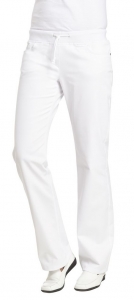 LEIBER-Jobwear, Damen-Arbeits-Berufs-Hose, Bundhose, 270 g, wei