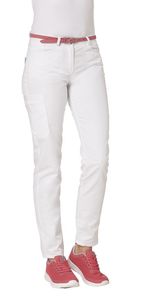 LEIBER-Jobwear, Damen-Arbeits-Berufs-Hose, Bundhose, Lnge: ca. 80 cm, 210 g/m, wei