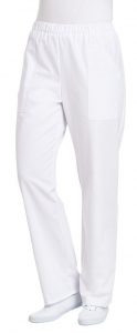 LEIBER-Jobwear, Damen-Arbeits-Berufs-Hose, Bundhose, Comfort-Style, 210 g, wei