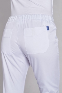 LEIBER-Jobwear, Damen-Arbeits-Berufs-Hose, Bundhose, SL: 80 cm, wei