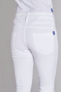 LEIBER-Jobwear, Damen-Arbeits-Berufs-Hose, Bundhose, ca. 270g/m, wei