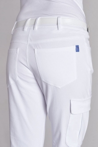 LEIBER-Jobwear, Damen-Arbeits-Berufs-Hose, Bundhose, ca. 270g/m, wei