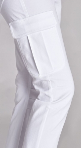 LEIBER-Jobwear, Damen-Arbeits-Berufs-Hose, Bundhose, ca. 270g/m, wei