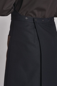 LEIBER-Jobwear, Latzschrze, Gastro-Arbeits-Berufs-Schrze, schwarz