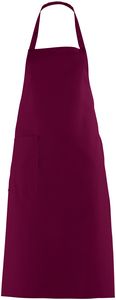 LEIBER-Jobwear, Latzsch�rze, Gastro-Arbeits-Berufs-Sch�rze, Vorbinder, ca. 215g/m�, bordeaux