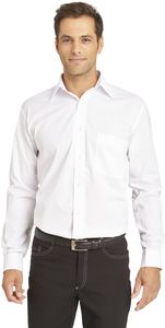 LEIBER-Jobwear, Herrenhemd, Arbeits-Berufs-Hemd, 1/1 Arm, Kentkragen, wei