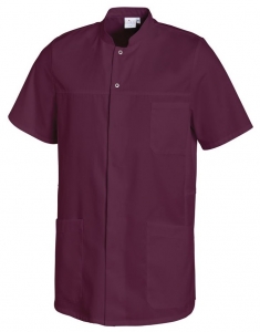 LEIBER-Jobwear, Herrenkasack, Arbeits-Berufs-Kasack, kurzarm, beere