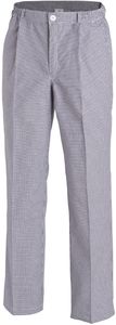 LEIBER-Jobwear, Kochhose, Bckerhose, Damen und Herren, ca. 260 g/qm, blau/wei Hahnentritt