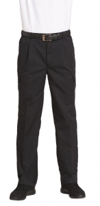 LEIBER-Jobwear, Herren-Arbeits-Berufs-Hose, Cargohose, 215 g, schwarz