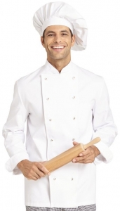 LEIBER-Jobwear, Kochjacke fr Damen und Herren, Gr. 42-64, wei