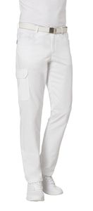 LEIBER-Jobwear, Herren-Arbeits-Berufs-Hose, Bundhose, 210 g/m, wei