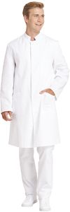 LEIBER-Jobwear, Herren-Arbeits-Mantel, Berufsmantel, Kittel, 1/1 Arm, wei
