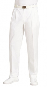 LEIBER-Jobwear, Herren-Arbeits-Berufs-Hose, Bundhose, 215 g, wei