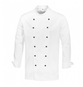 BP-Jobwear, Image-Kochjacke mit Paspelierung Vorderkante