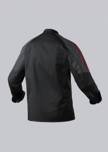 BP-Jobwear, HERREN-KOCHJACKE, leicht, langarm mit Manschetten, Farbe: schwarz, grau, barolo