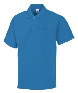 BP-Jobwear, Poloshirt, Arbeits-Berufs-Shirt, Damen & Herren, ca. 220g/m, azurblau