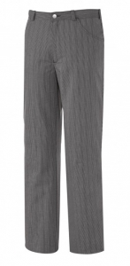 BP-Jobwear, Damen-Herren-Arbeits-Berufs-Hose, Bundhose, ca. 215g/m�, schwarz-wei� Stresemann