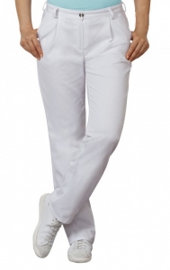 BP-Jobwear, Damen-Arbeits-Berufs-Hose, Bundhose, ca. 215g/m, wei