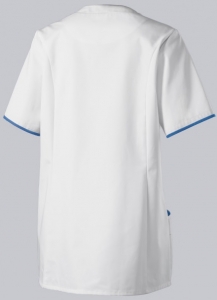 BP-Jobwear, Damenkasack, Arbeits-Berufs Kasack, weiss/azurblau