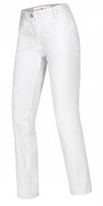 BP-Jobwear, Damen-Arbeits-Berufs-Hose, Bundhose, Chino, 205 g/m, wei